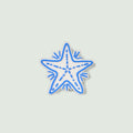 Bogg Bit Blue Starfish Weekend Getaway Beach Bag Durable Durable with Waterproof Phone Pouch for Resort Holidays Travel Organizer Vacation Essentials for Women