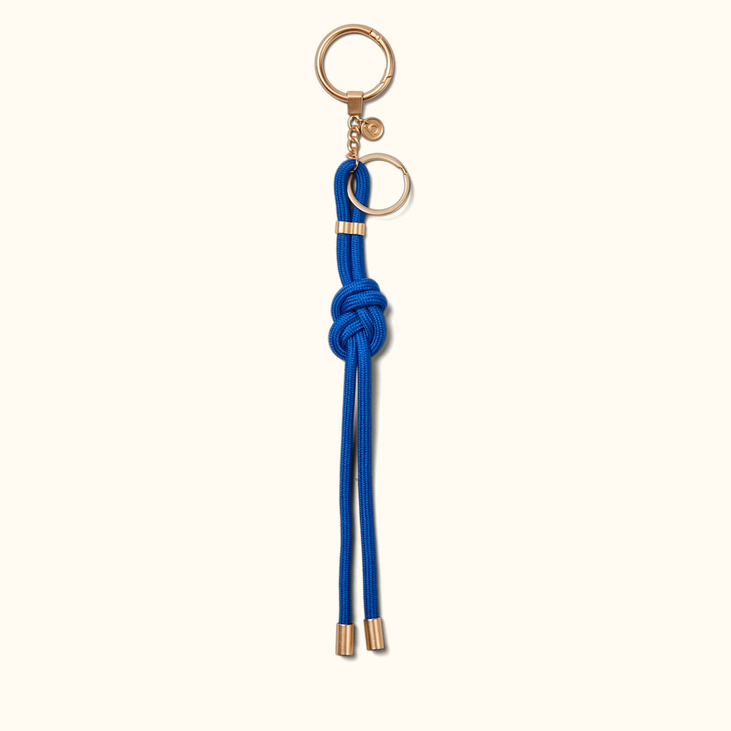 Bogg'd & Charmed Mykonos Blue Nautical Rope Coastal Weekend Carryall Portable Large Capacity Non Slip Bottom Design for Pool Activities