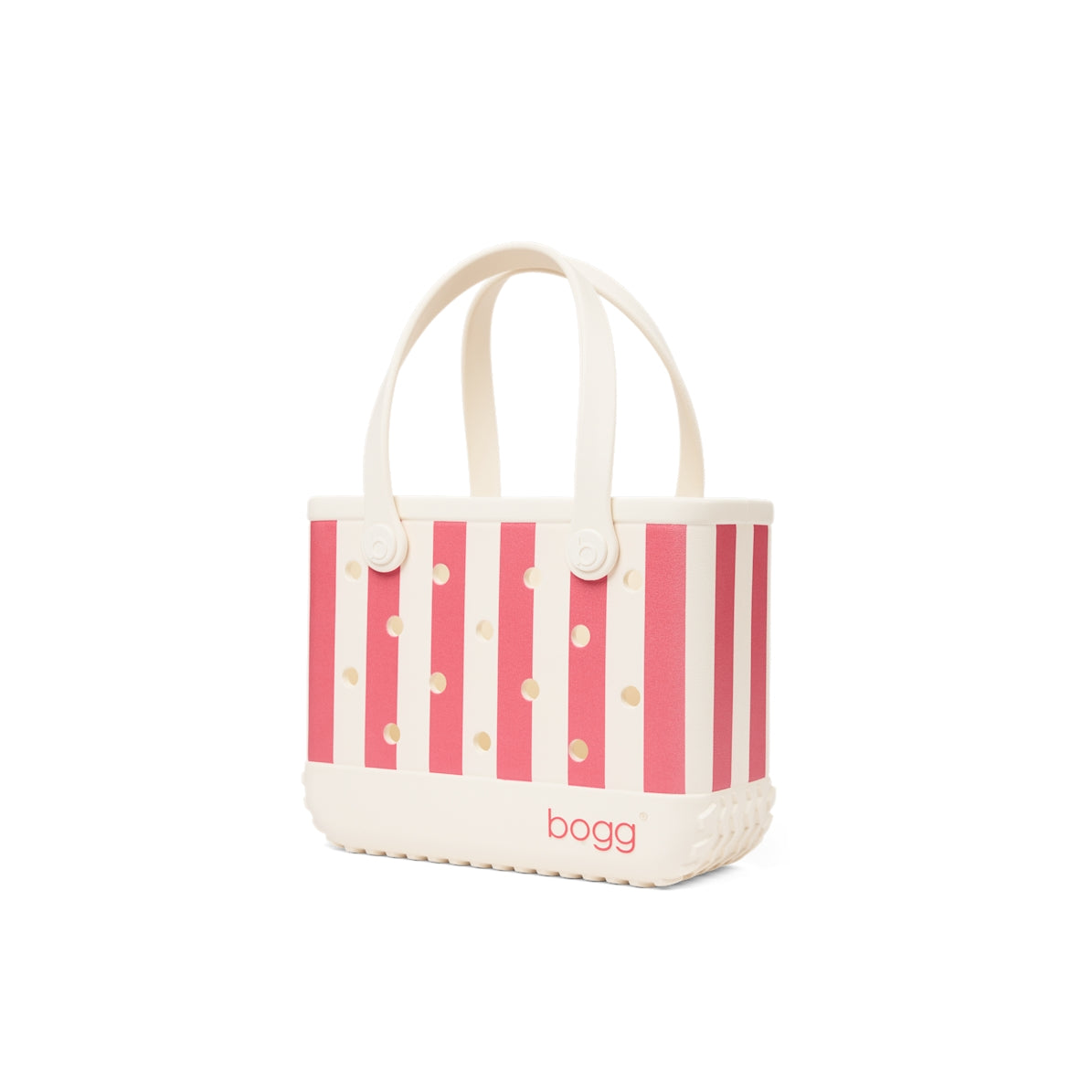 Bitty Bogg Bag Capri Coral Stripe Tropical Resort Beach Bag Stylish Oversized Open Top Access Access for Outdoor Sports