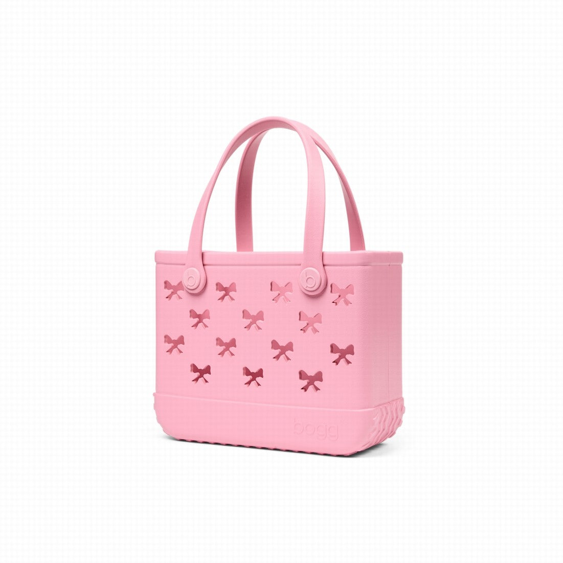 Bitty Bogg Bag Bubblegum Bows Coastal Travel Beach Bag Portable Oversized Deep Storage Interior for Pool Activities