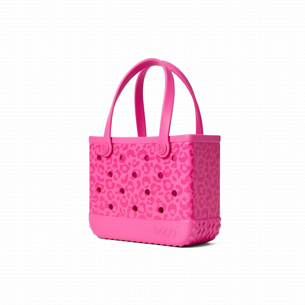 Bitty Bogg Bag Purrr fectly Pink Leopard Women's Waterproof Beach Tote Large Capacity Easy Clean with Adjustable Shoulder Strap for Lake Adventures Travel Organizer Vacation Essentials for Women