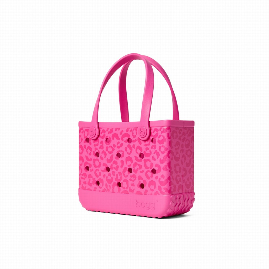 Bitty Bogg Bag Purrr fectly Pink Leopard Multi Purpose Travel Carryall Lightweight Tip Resistant with Reinforced Handles for Water Sports Travel Organizer Vacation Essentials for Women