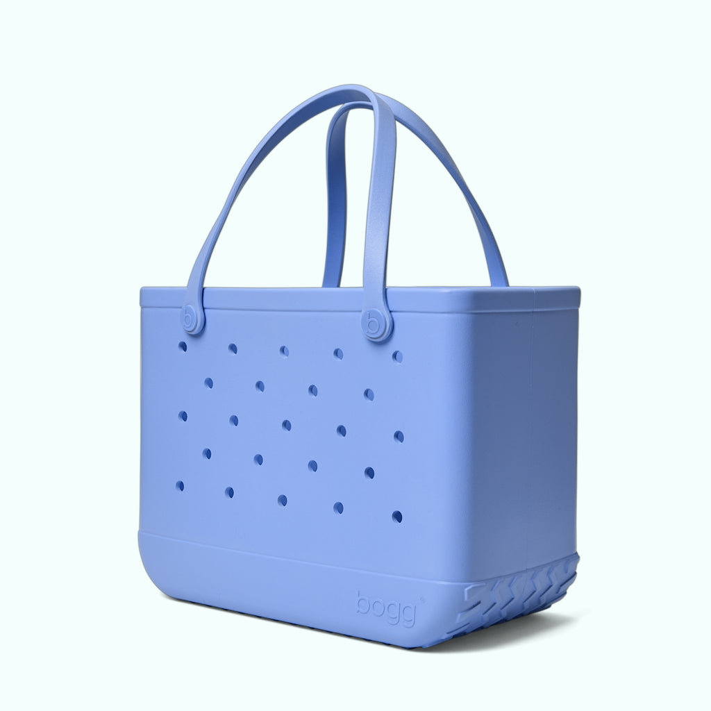 Original Bogg Bag Out Of The Blue Quick Dry Beach Storage Tote Washable Easy Clean with Easy Clean Surface for Family Beach Days Travel Organizer Vacation Essentials for Women