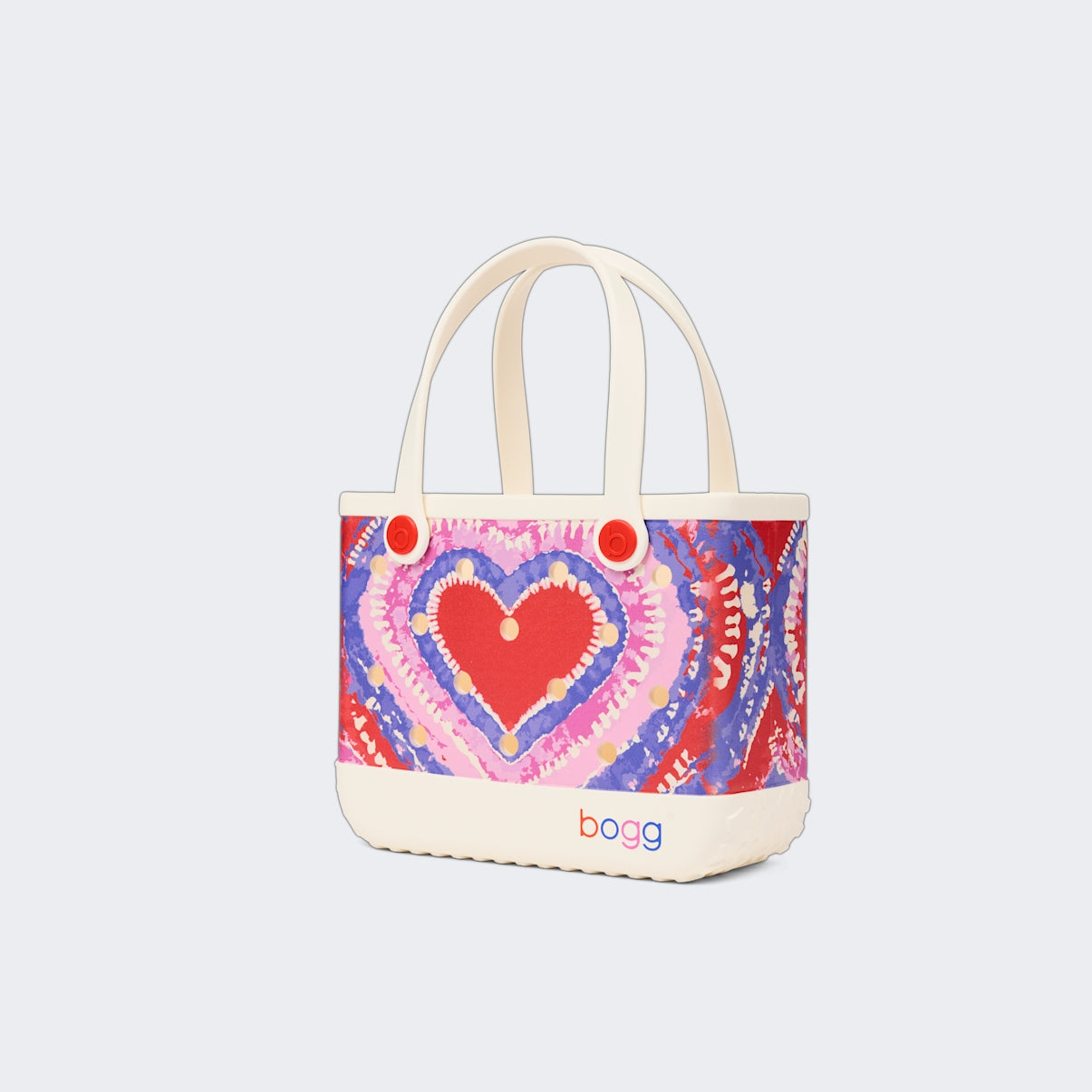 Bitty Bogg Bag Dye licious Heart Buoy Red Beach Vacation Carryall Portable Multi Purpose Accessory Organizer Pouch for Cruise Travel