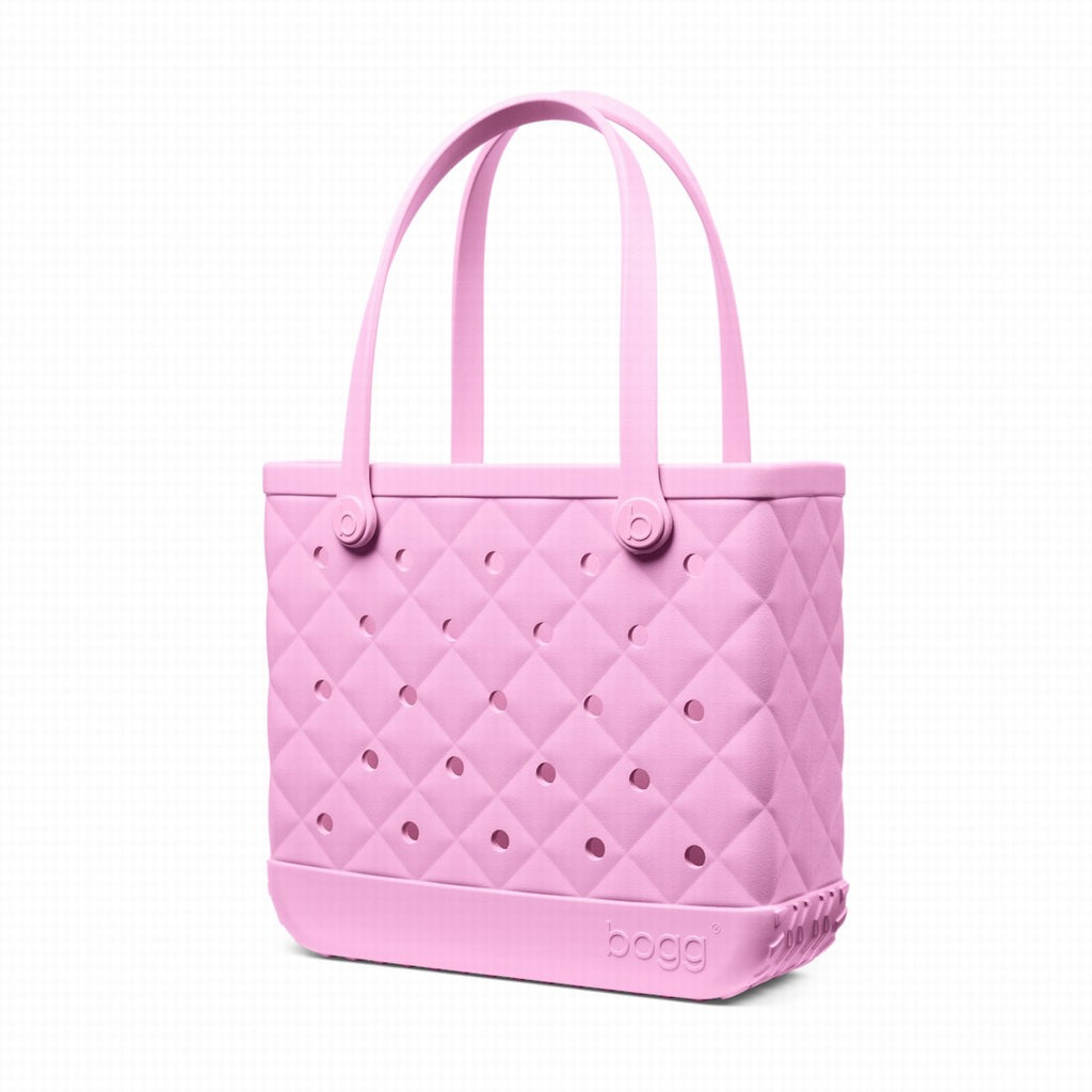 Baby Bogg Bag Quilted Pink Taffy Weekend Getaway Beach Bag Durable Large Capacity with Makeup Bag for Boat Trips Travel Organizer Vacation Essentials for Women