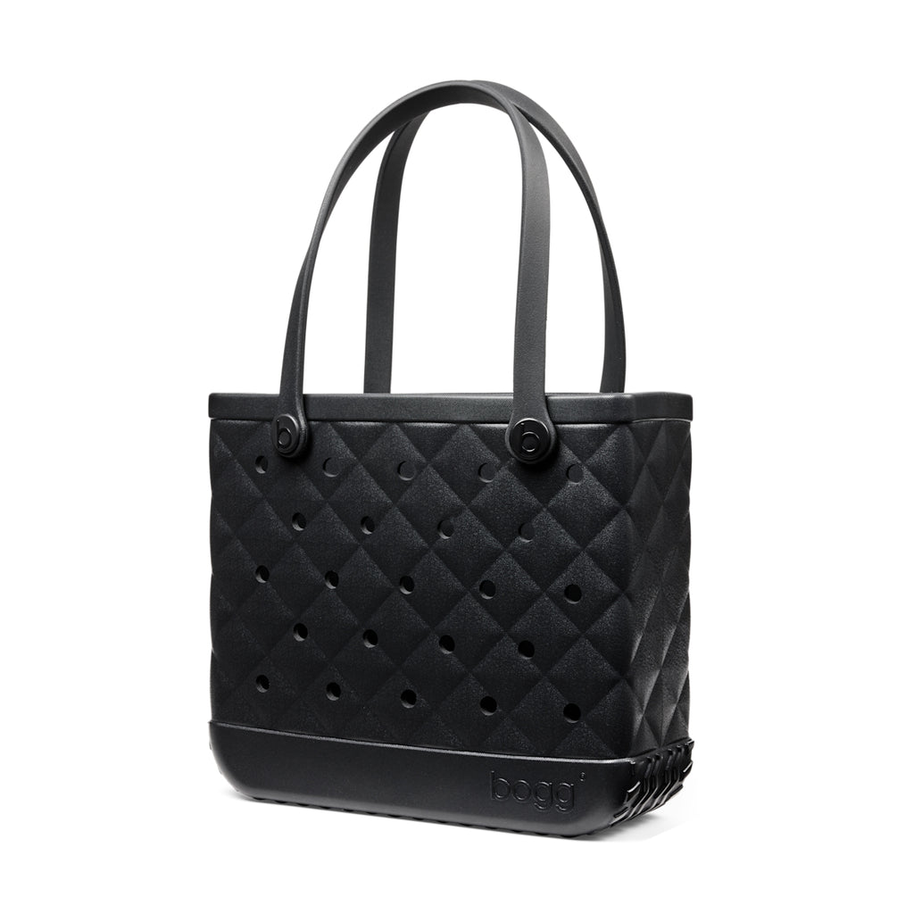 Baby Bogg Bag Quilted LBD Black Coastal Weekend Carryall Modern Washable Easy Maintenance Surface for Boat Excursions