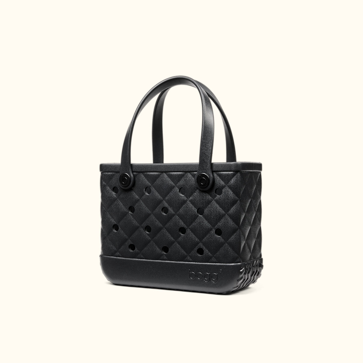 Bitty Bogg Bag Quilted LBD Black Weekend Escape Carryall Heavy Duty Oversized Bonus Cosmetic Bag Included for Pool Activities