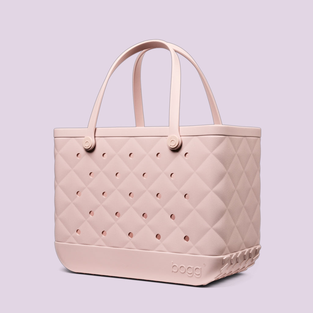 Original Bogg Bag Quilted Rose Petal Waterfront Travel Tote Lightweight Travel Friendly Open Top Access Access for Weekend Travel
