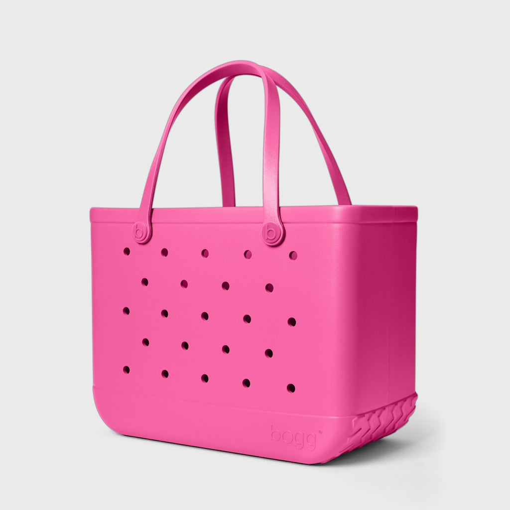 Original Bogg Bag Haute Pink Quick Dry Beach Storage Tote Sandproof Durable with Waterproof Phone Pouch for Beach Vacation Travel Organizer Vacation Essentials for Women