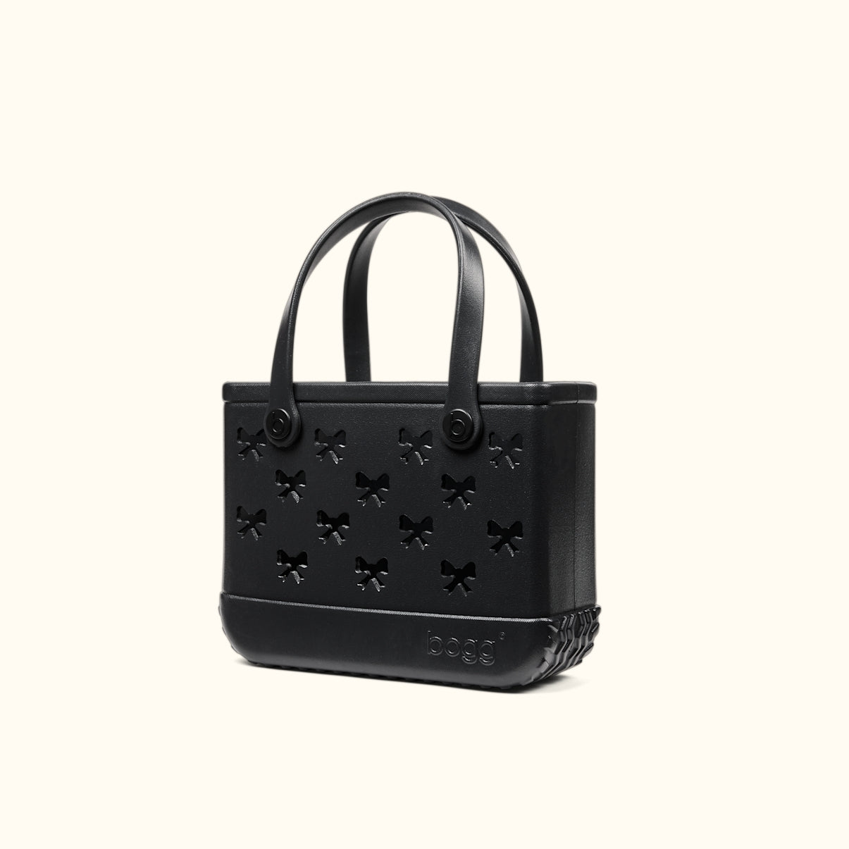 Bitty Bogg Bag Black Bows Outdoor Leisure Organizer Modern Waterproof Open Top Access Access for Women