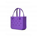Bitty Bogg Bag Houston We Have a Purple Open Top Beach Organizer Oversized Lightweight with Adjustable Shoulder Strap for Picnic Days Travel Organizer Vacation Essentials for Women