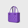 Bitty Bogg Bag Houston We Have a Purple Premium EVA Pool Bag Easy Clean Washable with Reinforced Handles for Pool Days Travel Organizer Vacation Essentials for Women