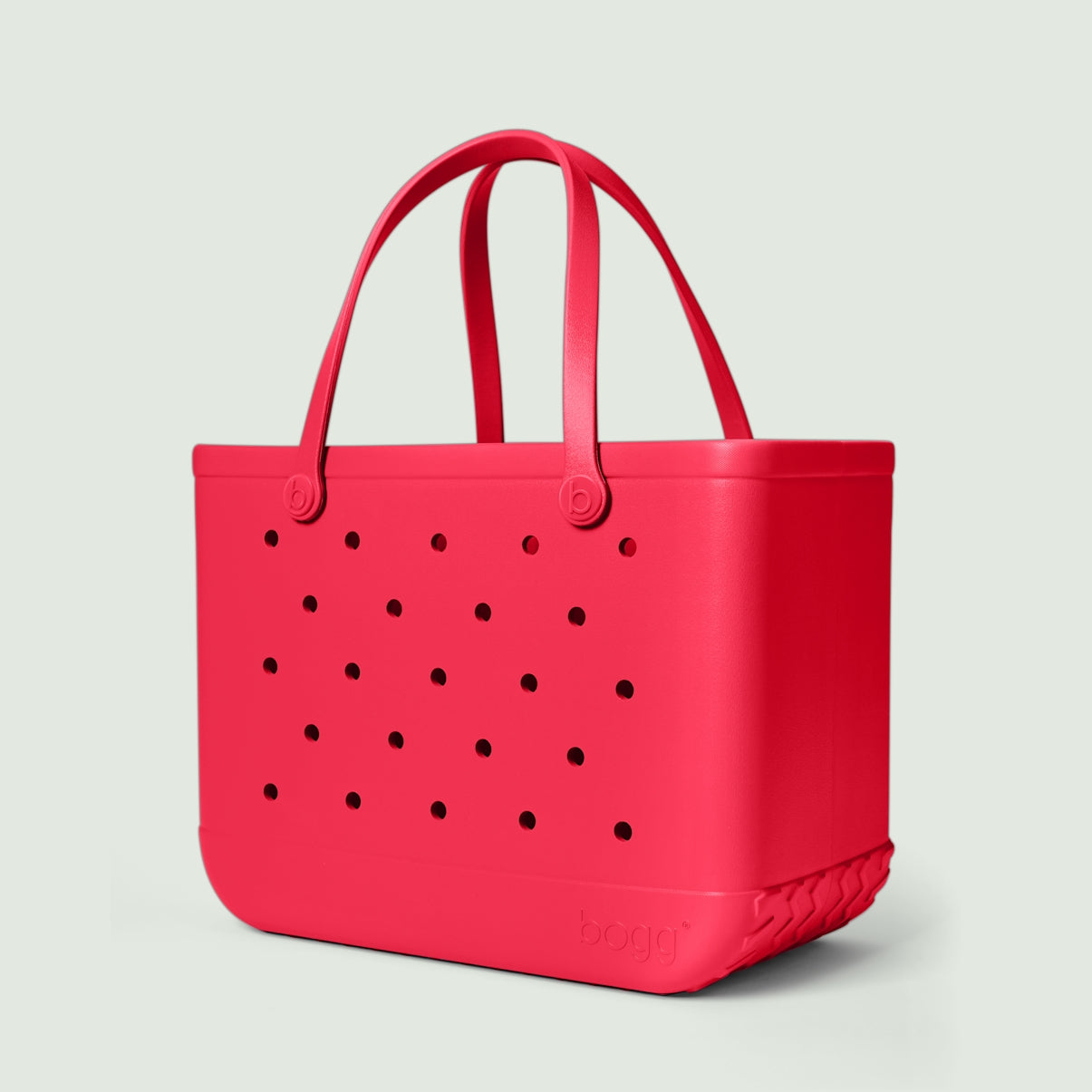 Original Bogg Bag Off to the Races Red Summer Beach Accessories Bag Waterproof Durable with Reinforced Handles for Camping Trips Travel Organizer Vacation Essentials for Women