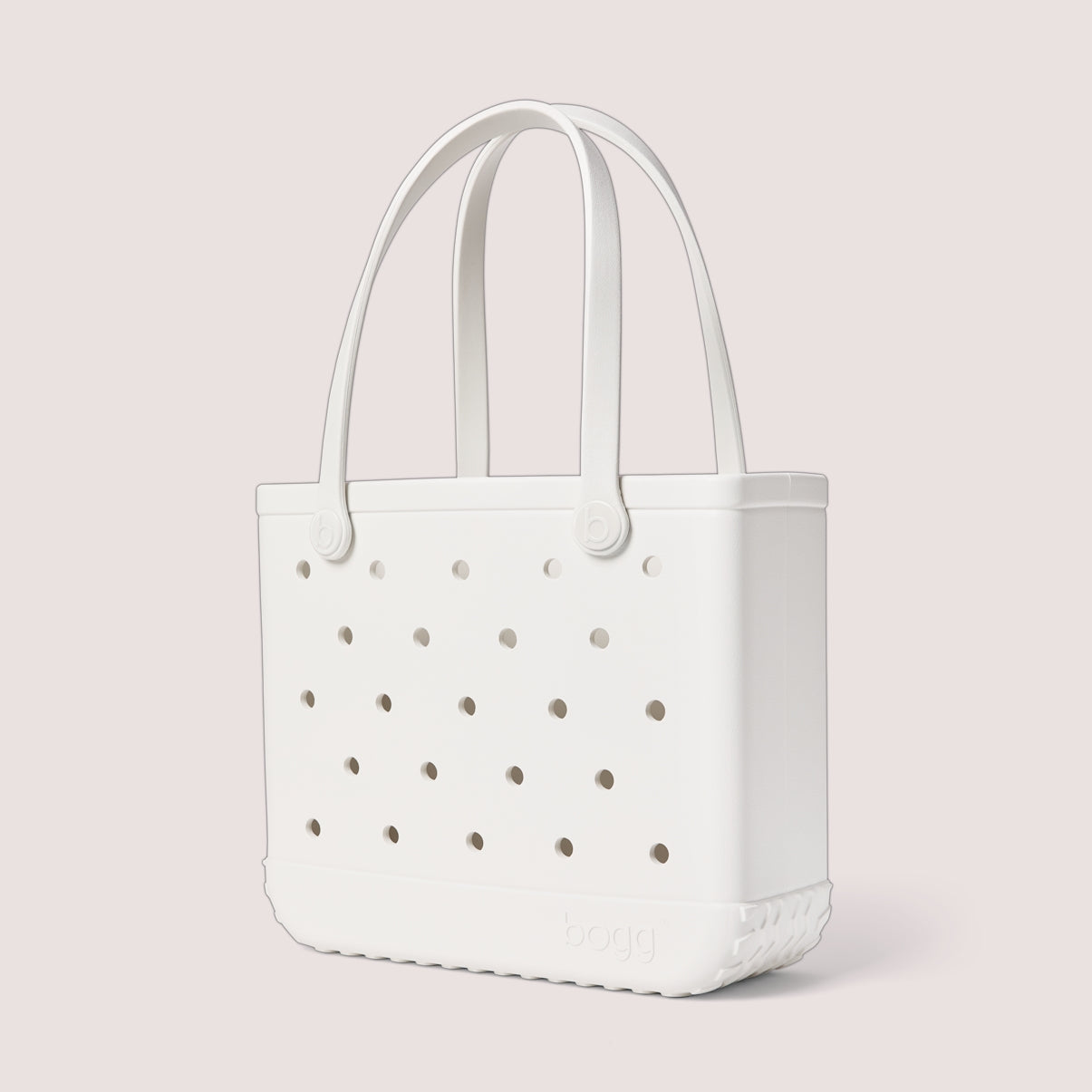 Baby Bogg Bag For Shore White Yacht Day Travel Organizer Functional Tip Resistant Extra Wide Opening for Weekend Travel