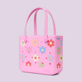 Baby Bogg Bag Happy Flowers Water Sports Travel Tote Lightweight Washable with Travel Accessory Pouch for Family Beach Days Travel Organizer Vacation Essentials for Women