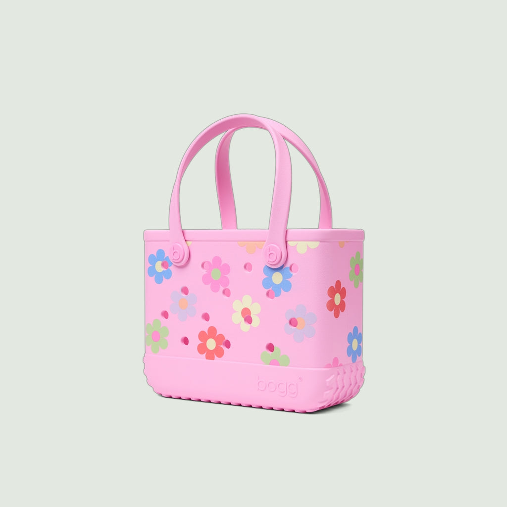 Bitty Bogg Bag Happy Flowers Pool Party Storage Bag Functional Large Capacity Open Top Access Access for Outdoor Sports
