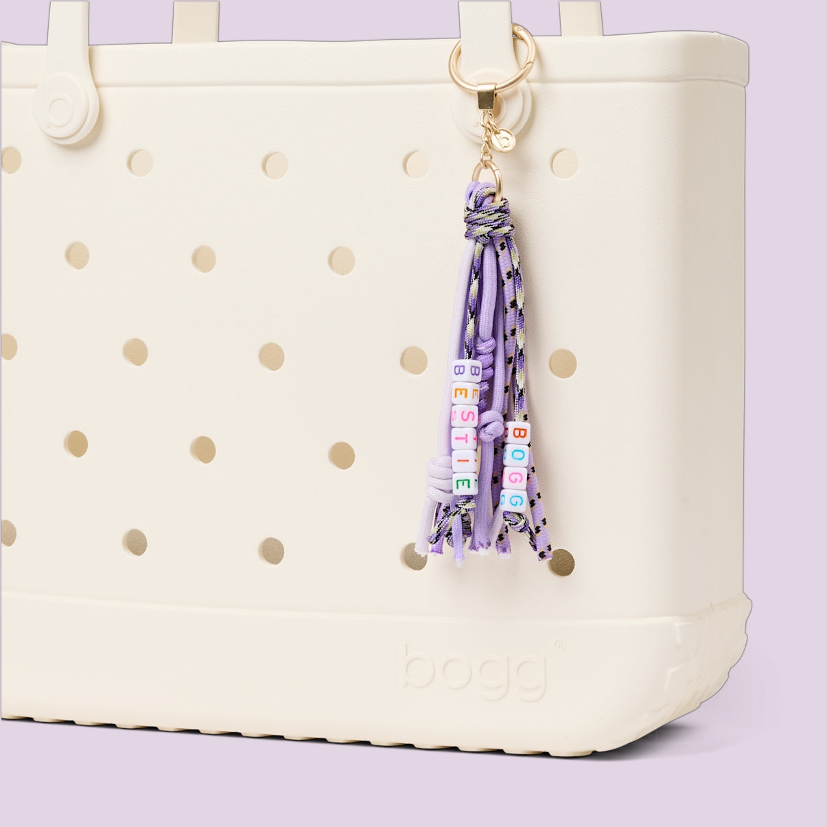 Bogg'd & Charmed Bestie Tassel Vacation Essentials Beach Organizer Travel Friendly Tip Resistant with Adjustable Shoulder Strap for Weekend Getaways Travel Organizer Vacation Essentials for Women