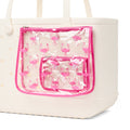 Bogg Bag Decorative Insert Flamingo Waterproof EVA Beach Tote Bag Travel Friendly Oversized with Waterproof Phone Pouch for Summer Travel Travel Organizer Vacation Essentials for Women