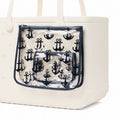 Bogg Bag Decorative Insert Anchor (Navy) Cruise Essentials Travel Tote Travel Friendly Lightweight with Adjustable Shoulder Strap for Family Beach Days Travel Organizer Vacation Essentials for Women