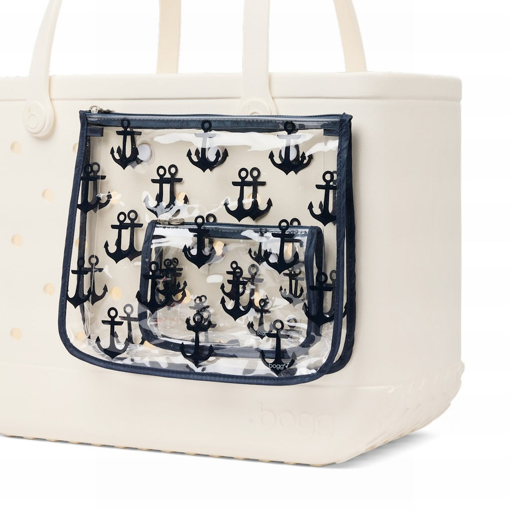 Bogg Bag Decorative Insert Anchor (Navy) Women's Waterproof Beach Tote Large Capacity Durable with Spacious Interior for Picnic Days Travel Organizer Vacation Essentials for Women