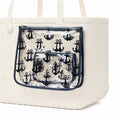 Bogg Bag Decorative Insert Anchor (Navy) Women's Waterproof Beach Tote Large Capacity Durable with Spacious Interior for Picnic Days Travel Organizer Vacation Essentials for Women