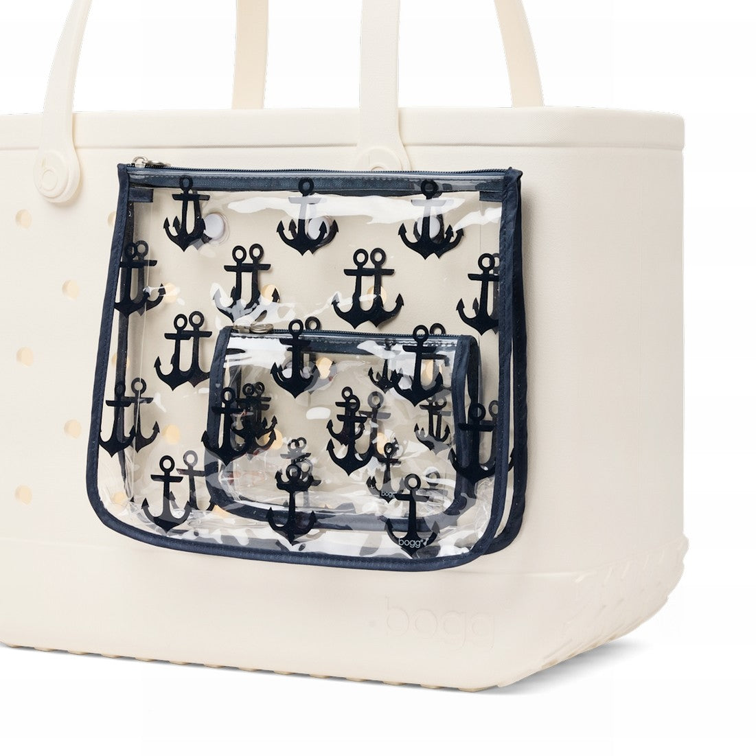 Bogg Bag Decorative Insert Anchor (Navy) Women's Waterproof Beach Tote Large Capacity Durable with Spacious Interior for Picnic Days Travel Organizer Vacation Essentials for Women