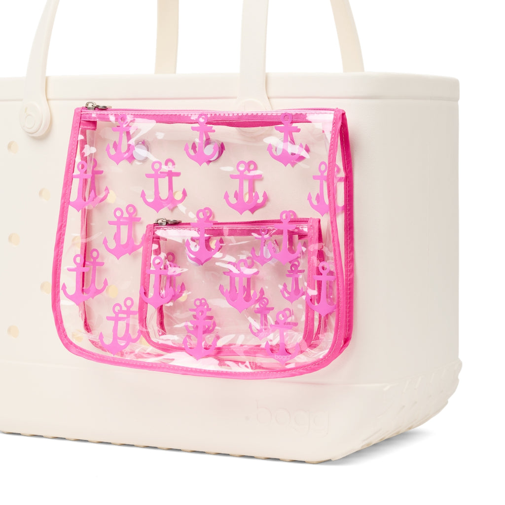 Bogg Bag Decorative Insert Anchor (Pink) Sunshine Travel Organizer Ultra Durable Washable Adjustable Shoulder Strap for Summer Adventures