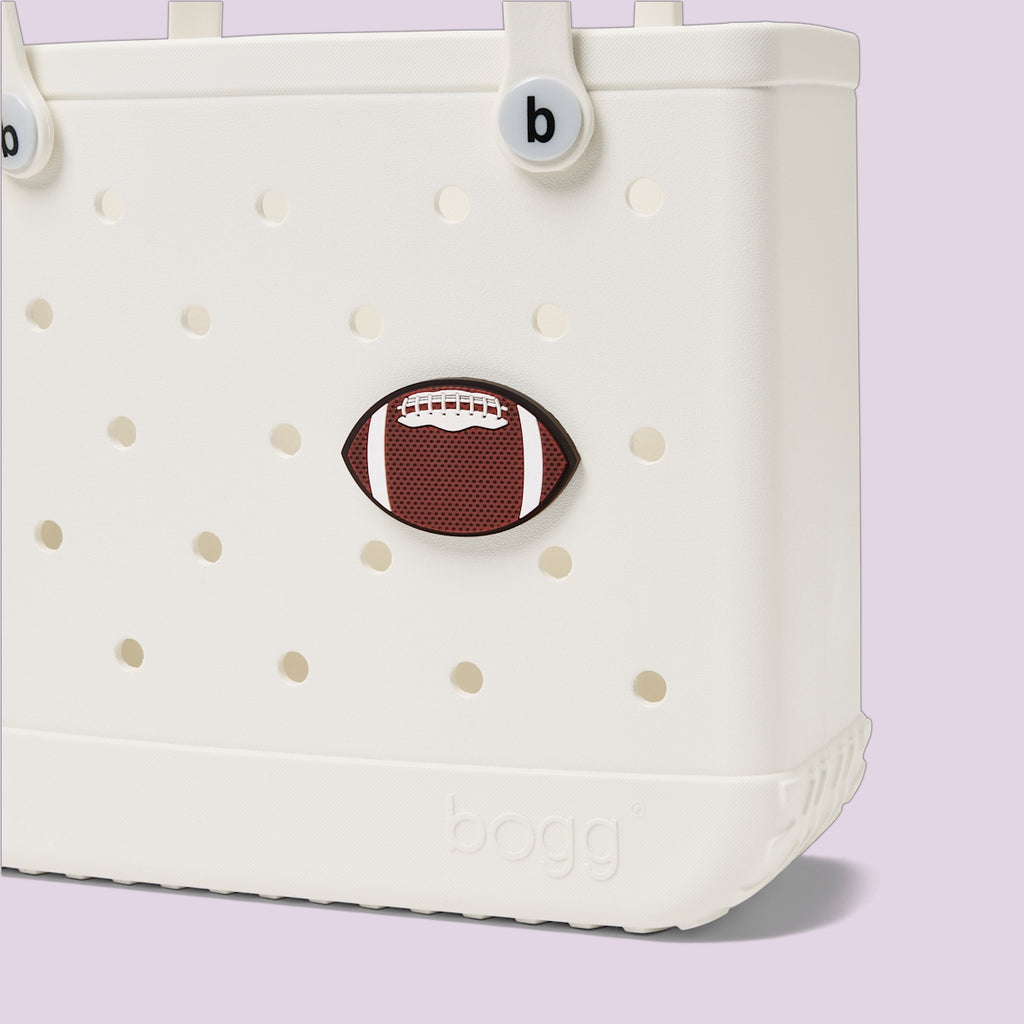 Bogg Bit Football Multi Purpose Travel Carryall Tip Resistant Large Capacity with Cosmetic Organizer for Pool Days Travel Organizer Vacation Essentials for Women