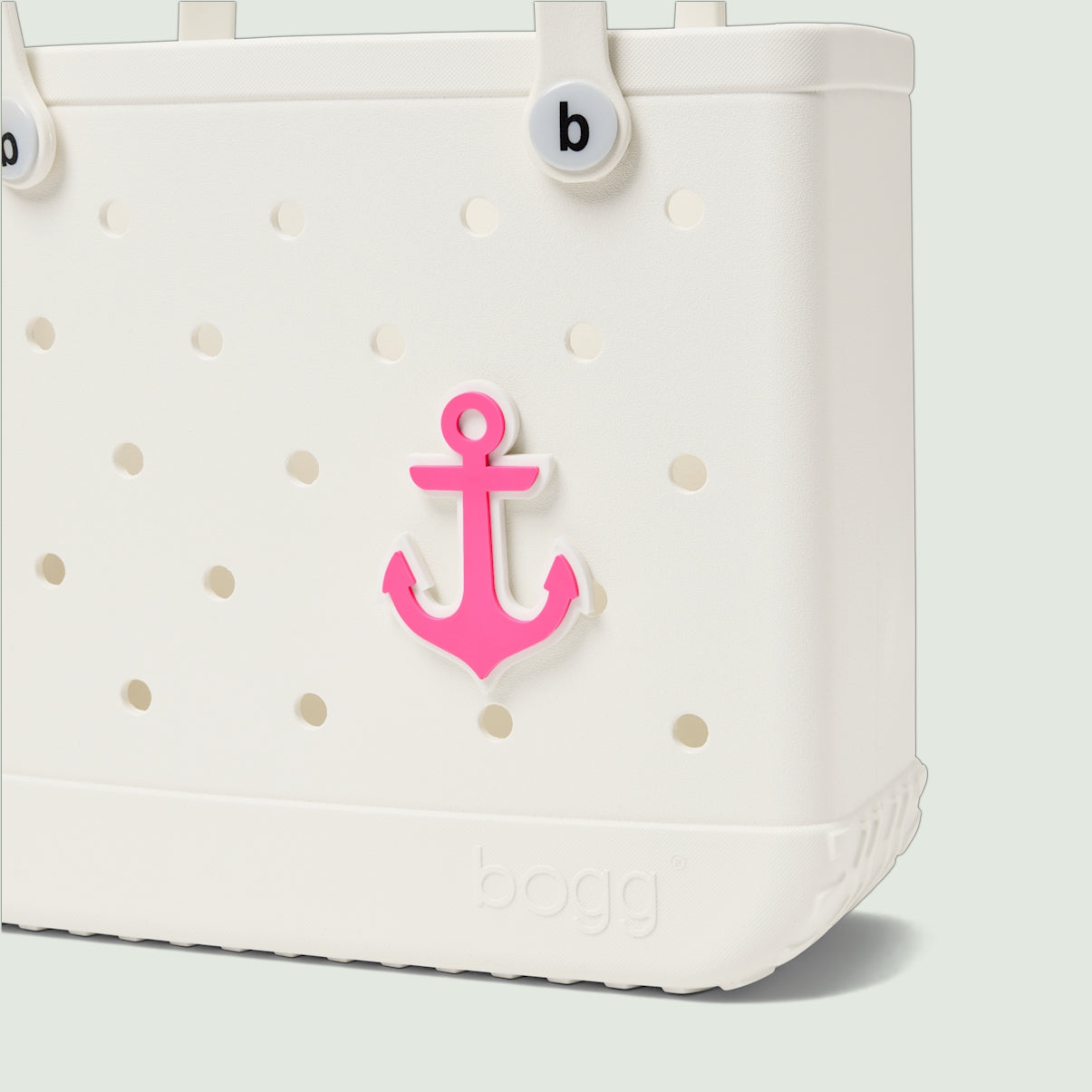Bogg Bit Pink Anchor Family Fun Day Tote Flexible Oversized Extra Wide Opening for Resort Vacations