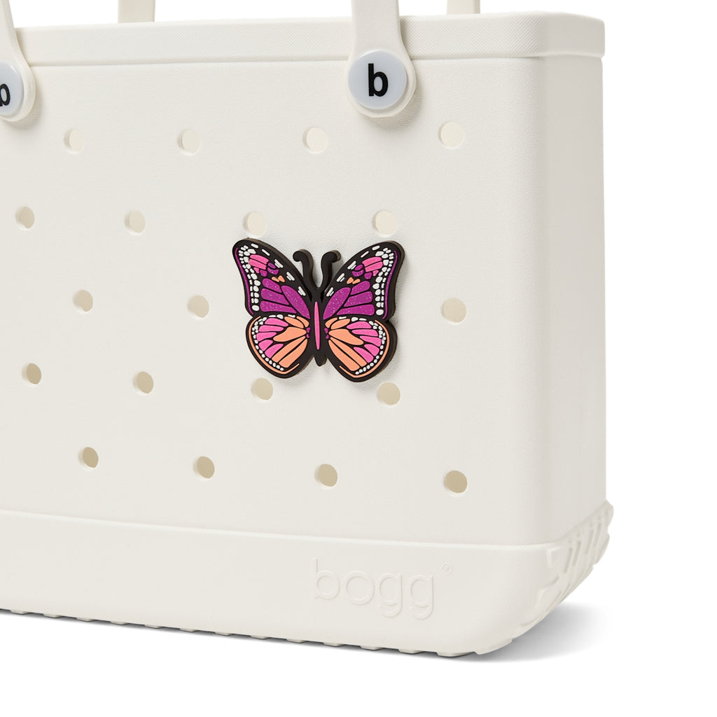 Bogg Bit Petal Pusher Butterfly Quick Dry Beach Storage Tote Large Capacity Tip Resistant with Adjustable Shoulder Strap for Yacht Excursions Travel Organizer Vacation Essentials for Women