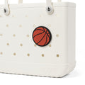 Bogg Bit Basketball Women's Waterproof Beach Tote Travel Friendly Tip Resistant with Waterproof Phone Pouch for Outdoor Adventures Travel Organizer Vacation Essentials for Women