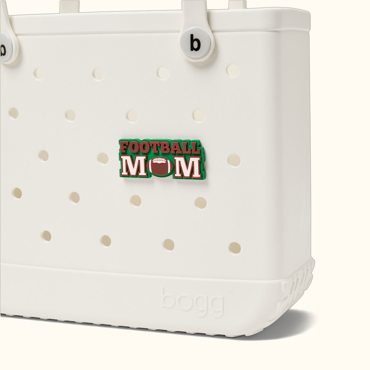 Bogg Bit Football Mom Water Sports Travel Tote Oversized Travel Friendly with Easy Clean Surface for Resort Holidays Travel Organizer Vacation Essentials for Women