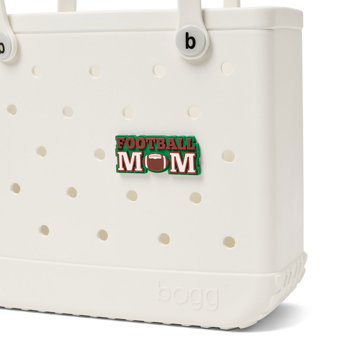 Bogg Bit Football Mom Lightweight Waterproof Carryall Washable Lightweight with Easy Clean Surface for Water Sports Travel Organizer Vacation Essentials for Women