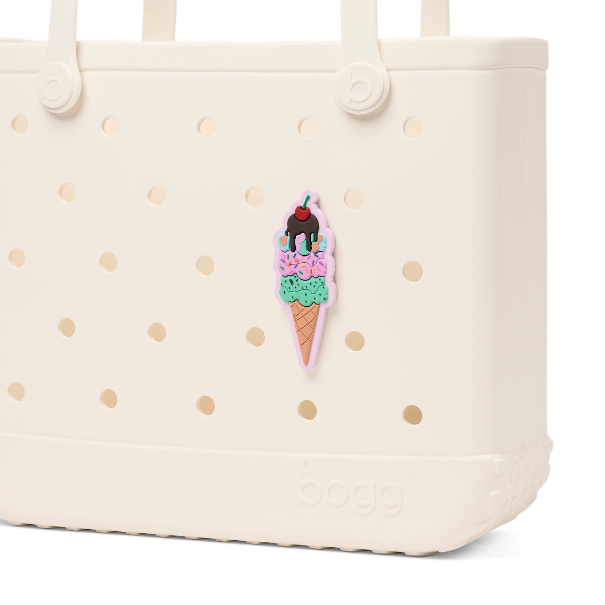 Bogg Bit Ice Cream Cruise Ship Essentials Tote Luxury Easy Clean Accessory Organizer Pouch for Pool Activities