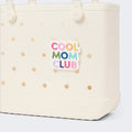 Bogg Bit Cool Mom Club Open Top Beach Organizer Durable Waterproof with Makeup Bag for Resort Holidays Travel Organizer Vacation Essentials for Women