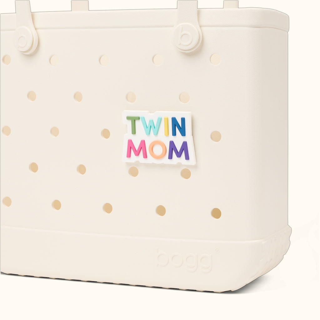Bogg Bit Twin Mom Waterproof EVA Beach Tote Bag Large Capacity Easy Clean with Cosmetic Organizer for Lake Adventures Travel Organizer Vacation Essentials for Women