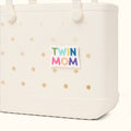 Bogg Bit Twin Mom Waterproof EVA Beach Tote Bag Large Capacity Easy Clean with Cosmetic Organizer for Lake Adventures Travel Organizer Vacation Essentials for Women
