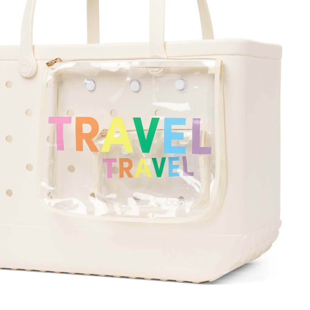Decorative Insert Travel Island Getaway Carryall Luxury Washable Waterproof Phone Pouch Included for Cruise Travel