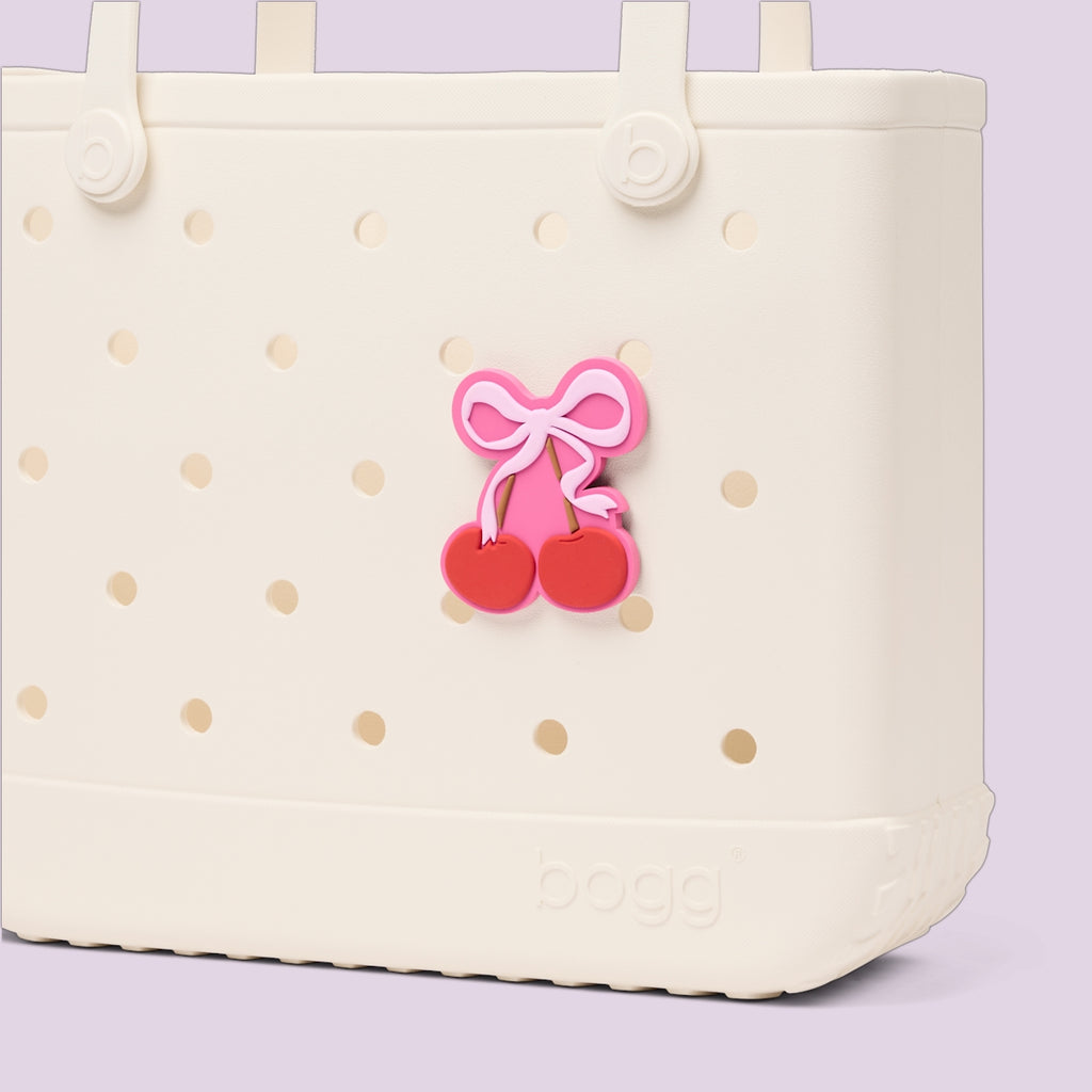 Bogg Bit Cherry Bow Boat Trip Waterproof Tote Sandproof Sandproof with Adjustable Shoulder Strap for Weekend Getaways Travel Organizer Vacation Essentials for Women