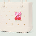 Bogg Bit Cherry Bow Vacation Gear Organizer Functional Waterproof Non Slip Bottom Design for Resort Vacations