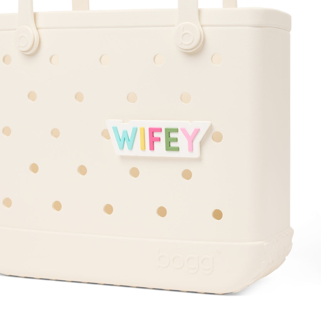 Bogg Bit Wifey Poolside Storage Carryall Washable Travel Friendly with Reinforced Handles for Pool Days Travel Organizer Vacation Essentials for Women