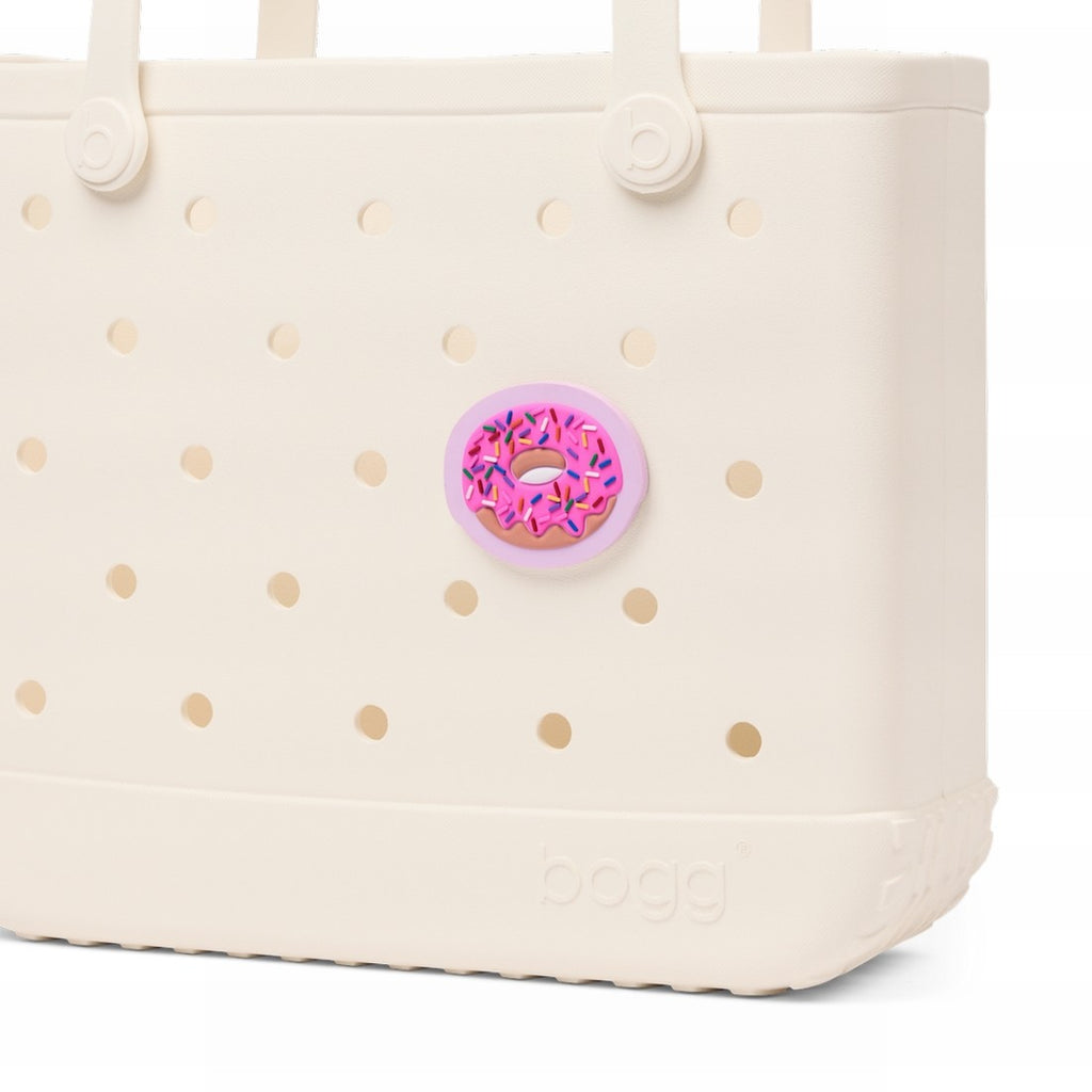 Bogg Bit Sprinkle Donut Heavy Duty Rubber Beach Bag Tip Resistant Lightweight with Extra Storage Compartments for Cruise Travel Travel Organizer Vacation Essentials for Women