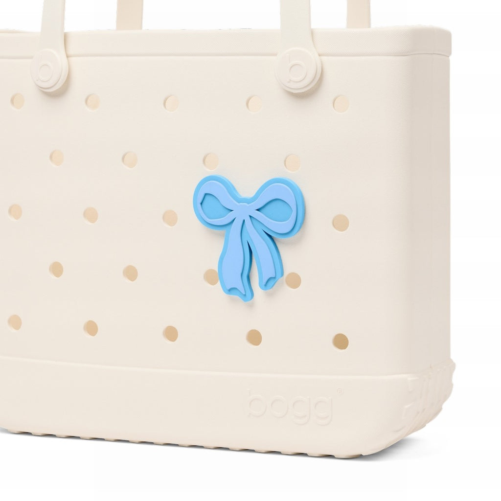 Bogg Bit Blue Bow Travel Companion Beach Tote Functional Oversized Easy Maintenance Surface for Outdoor Sports