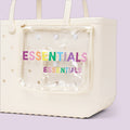 Decorative Insert Essentials Island Getaway Carryall Lightweight Tip Resistant Adjustable Shoulder Strap for Resort Vacations