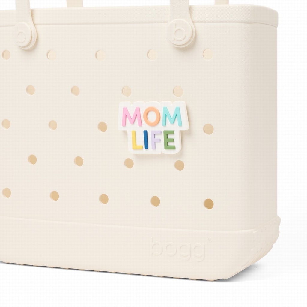 Bogg Bit Mom Life Summer Beach Accessories Bag Sandproof Easy Clean with Adjustable Shoulder Strap for Pool Days Travel Organizer Vacation Essentials for Women