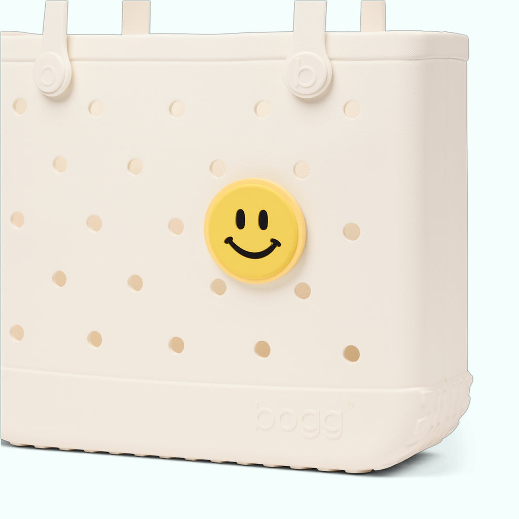 Bogg Bit Smile Outdoor Adventure Pool Tote Tip Resistant Waterproof with Non Slip Bottom for Yacht Excursions Travel Organizer Vacation Essentials for Women