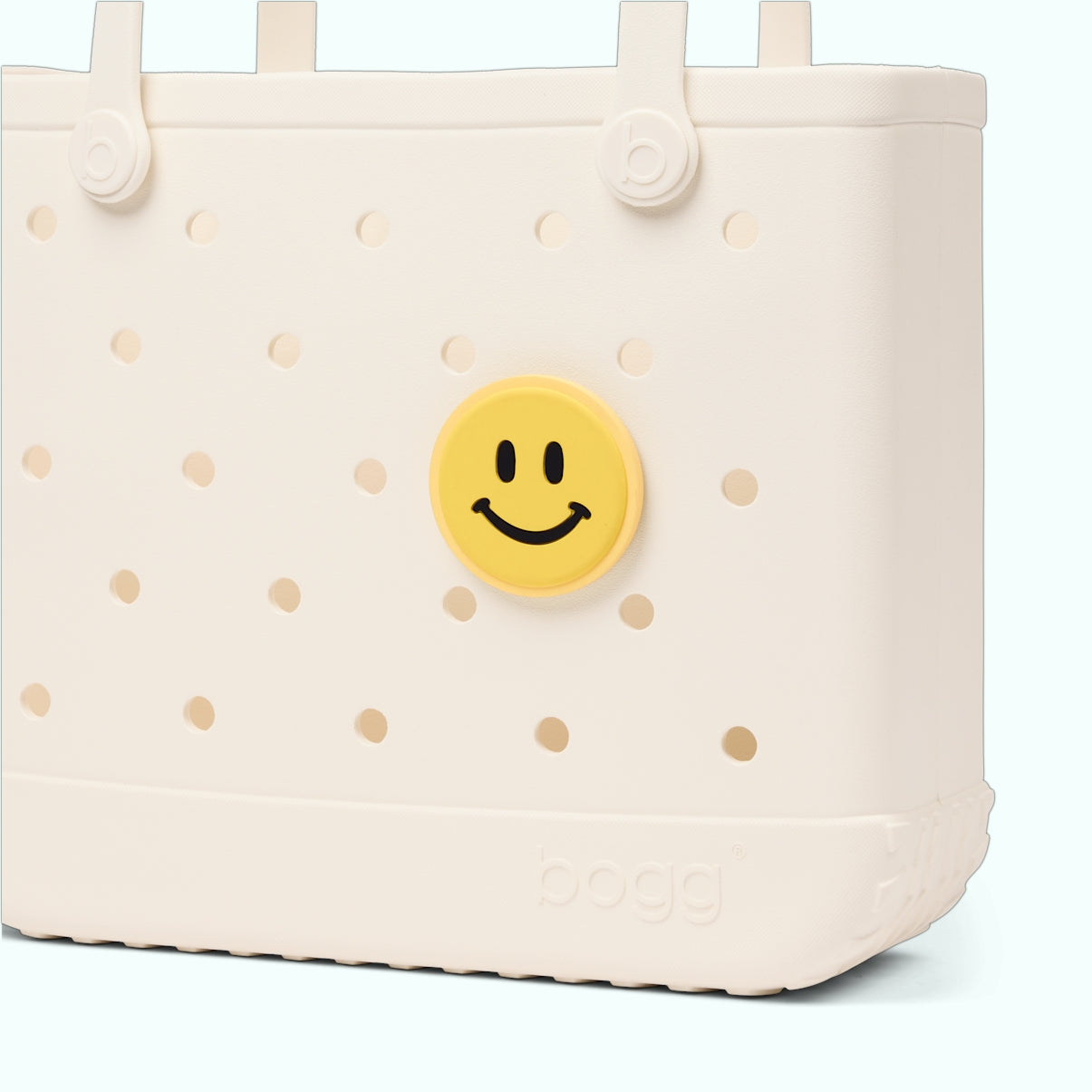 Bogg Bit Smile Outdoor Adventure Pool Tote Tip Resistant Waterproof with Non Slip Bottom for Yacht Excursions Travel Organizer Vacation Essentials for Women