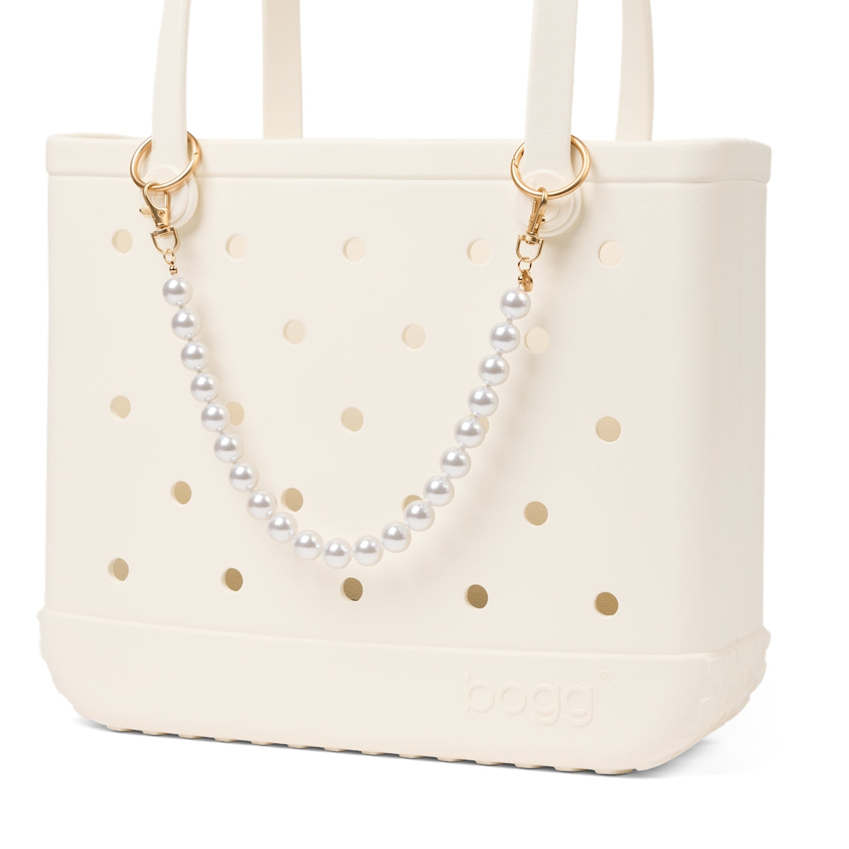 Bogg'd & Charmed String of Pearls Boat Trip Waterproof Tote Oversized Lightweight with Easy Clean Surface for Tropical Vacations Travel Organizer Vacation Essentials for Women