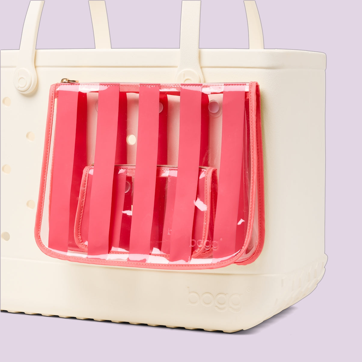 Bogg Bag Decorative Insert Capri Coral Pool Gear Organizer Heavy Duty Washable Waterproof Phone Pouch Included for Resort Vacations