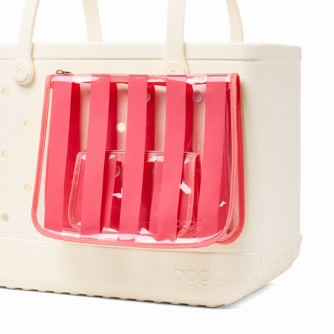 Bogg Bag Decorative Insert Capri Coral Water Sports Travel Tote Lightweight Tip Resistant with Extra Storage Compartments for Camping Trips Travel Organizer Vacation Essentials for Women